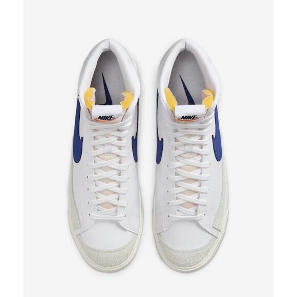 NIKE Blazer Mid '77 Vintage High Top Sneakers Racer Blue Leather Wms 7/Men's 5.5 - Picture 10 of 11